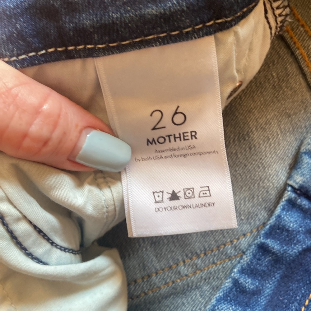 Dark high-rise mother jeans - Picture 5 of 8